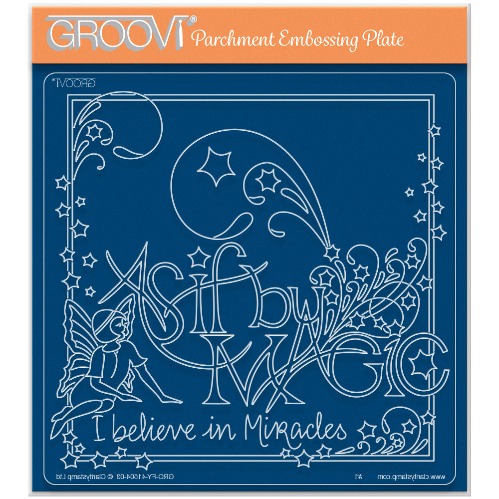 Mel's As if by Magic A5 Square Groovi Plate