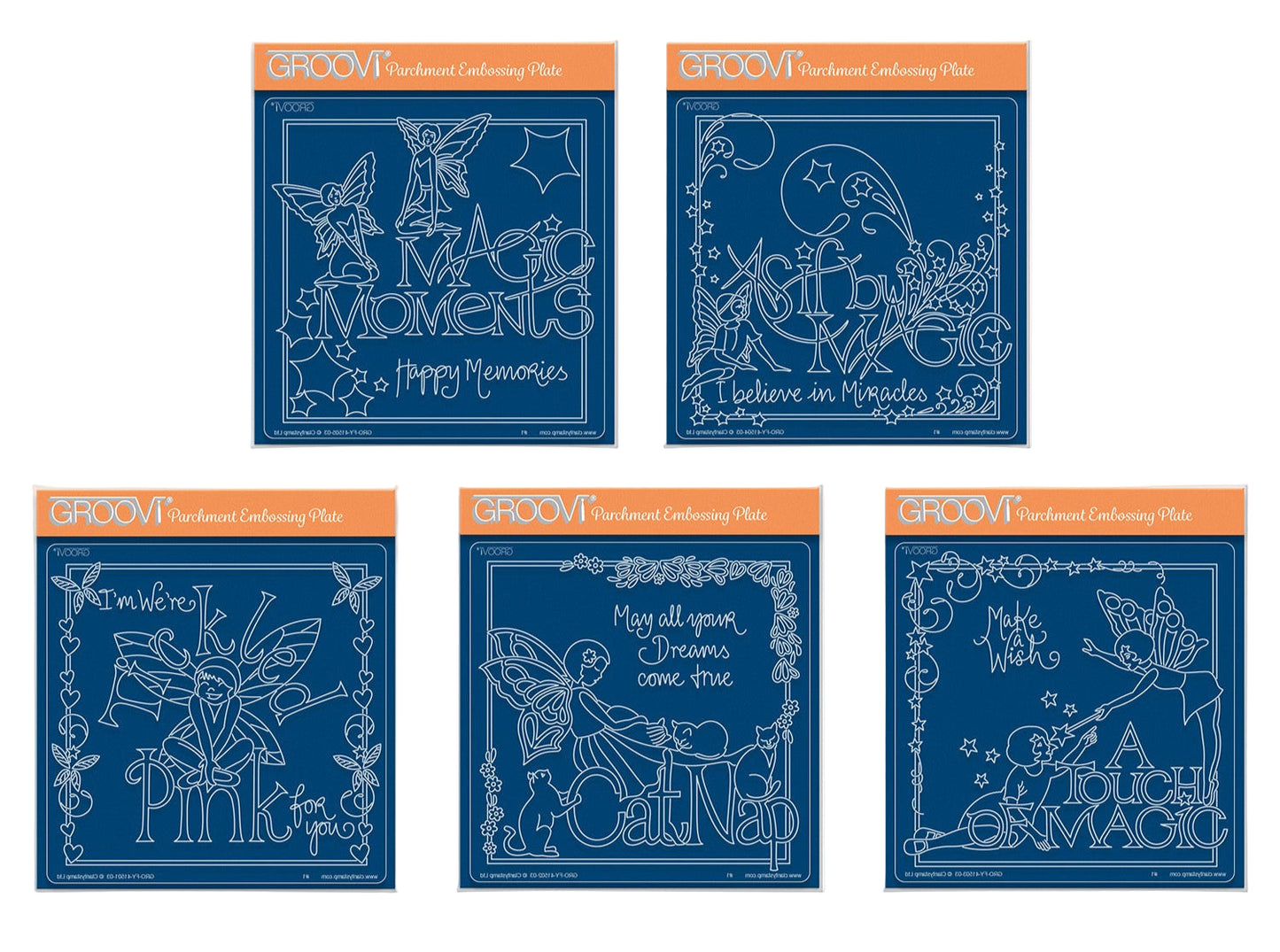 Mel's Magic Moments A5 Square Groovi Plate Collection