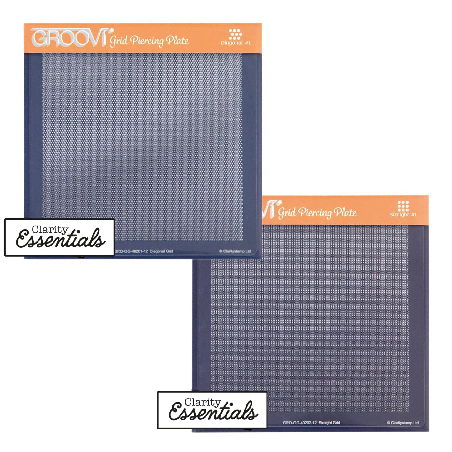 Mini Straight & Diagonal Basic Bold A6 Square Groovi Piercing Grids