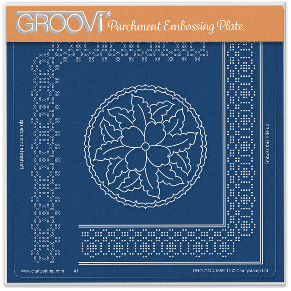 Josie's Circle Lace Duet A5 Square Groovi Grid