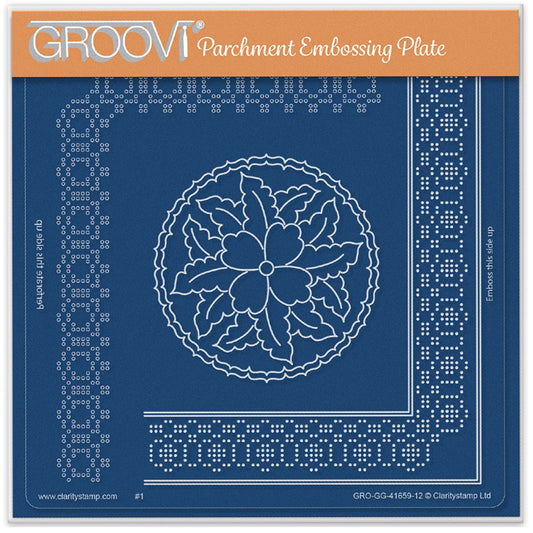 Josie's Circle Lace Duet A5 Square Groovi Grid