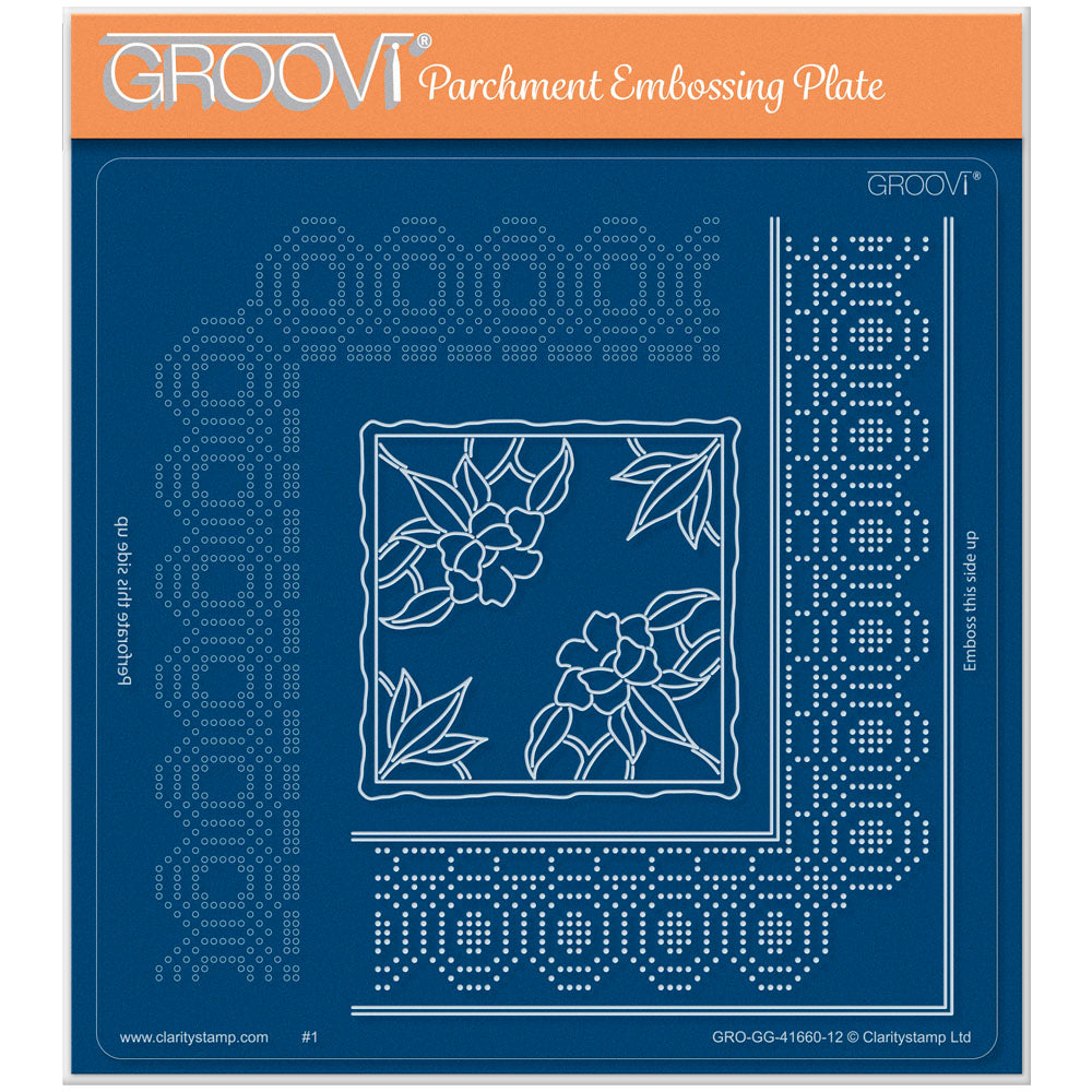 Josie's Oval Lace Duet A5 Square Groovi Grid