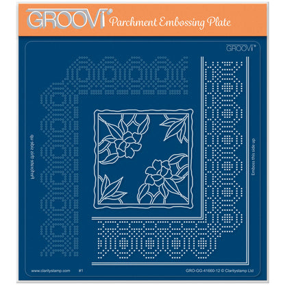 Josie's Oval Lace Duet A5 Square Groovi Grid