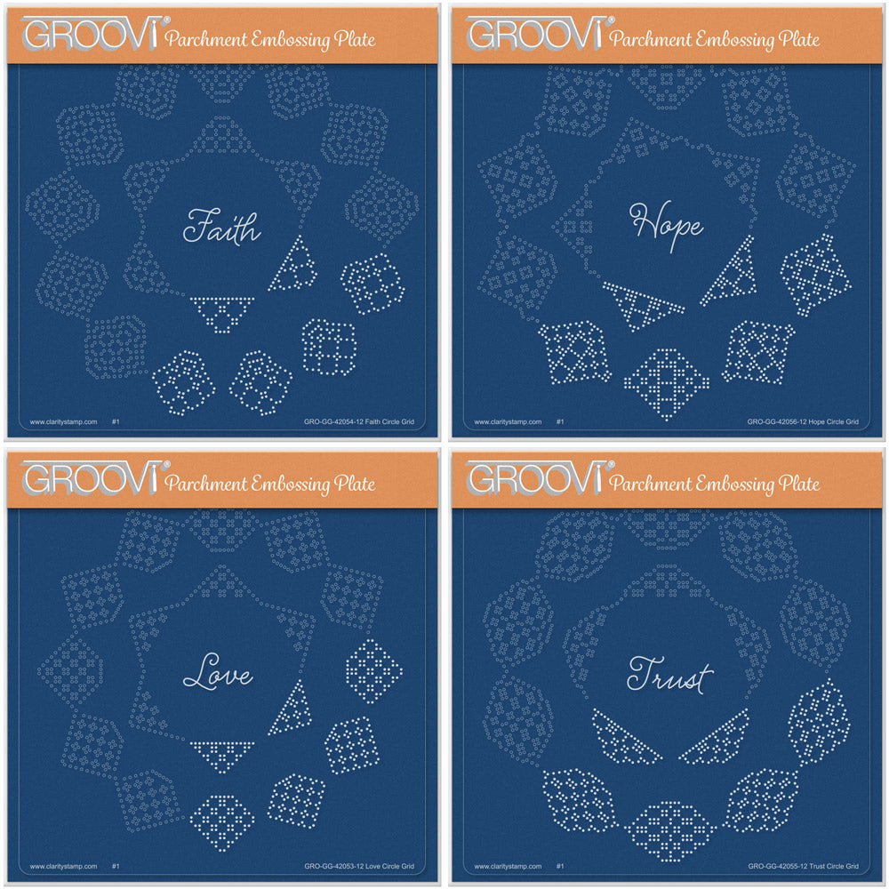 Josie's Circular (Straight) Lace Duet A5 Square Groovi Grid Collection