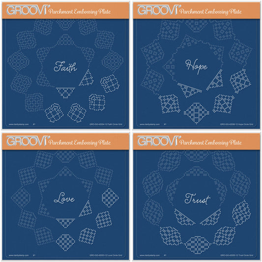 Josie's Circular (Straight) Lace Duet A5 Square Groovi Grid Collection