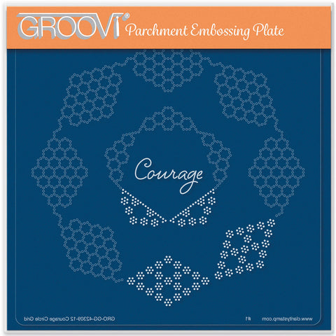 Josie's Courage - Circular (Diagonal) Lace Duet A5 Square Groovi Grid