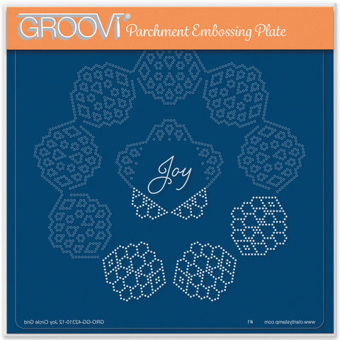 Josie's Joy - Circular (Diagonal) Lace Duet A5 Square Groovi Grid