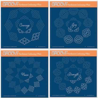 Josie's Circular (Diagonal) Lace Duet A5 Square Groovi Grid Collection
