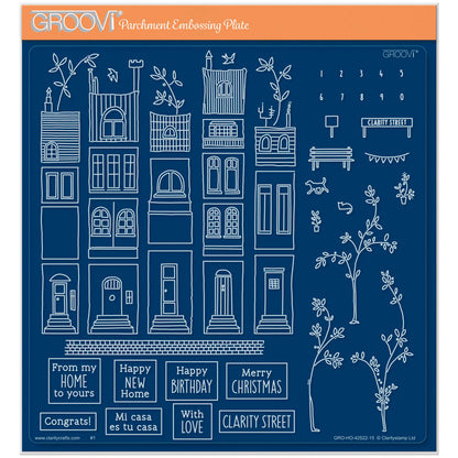 Clarity Street A4 Square Groovi Plate