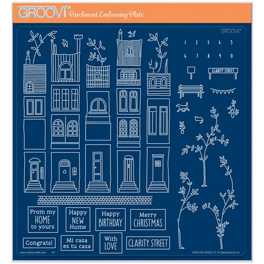 Clarity Street A4 Square Groovi Plate