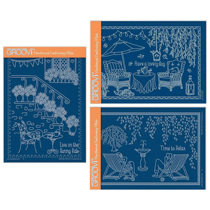 Linda's In the Garden - Set 2 A5 Groovi Plate Trio