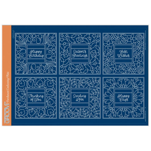Square Floral Framers A4 Groovi Plate