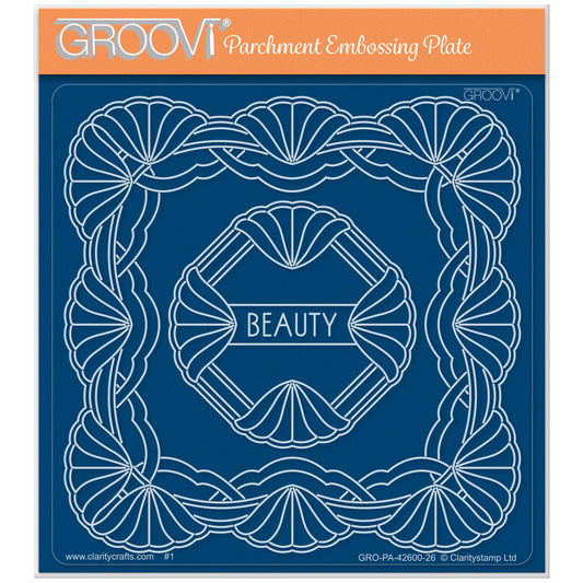 Art Deco Square Frames - Beauty Midi Groovi Plate