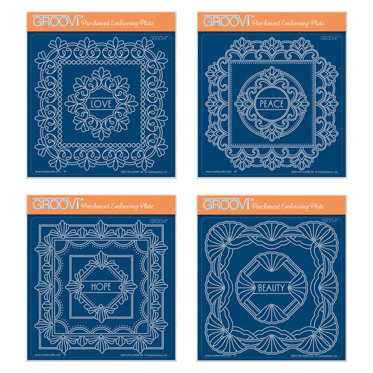 Art Deco Square Frames Midi Groovi Plate Collection