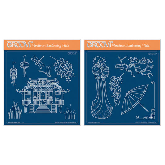 Waterhouse & Geisha Set A5 Square Groovi Plate Duo