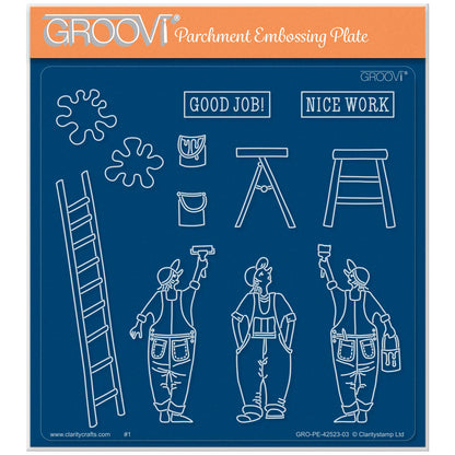 Barbara's Mr. Painter A5 Square Groovi Plate