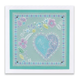 Deluxe Groovi Plate Starter Kit + Barbara's Loving Heart A5 Square Groovi Plate