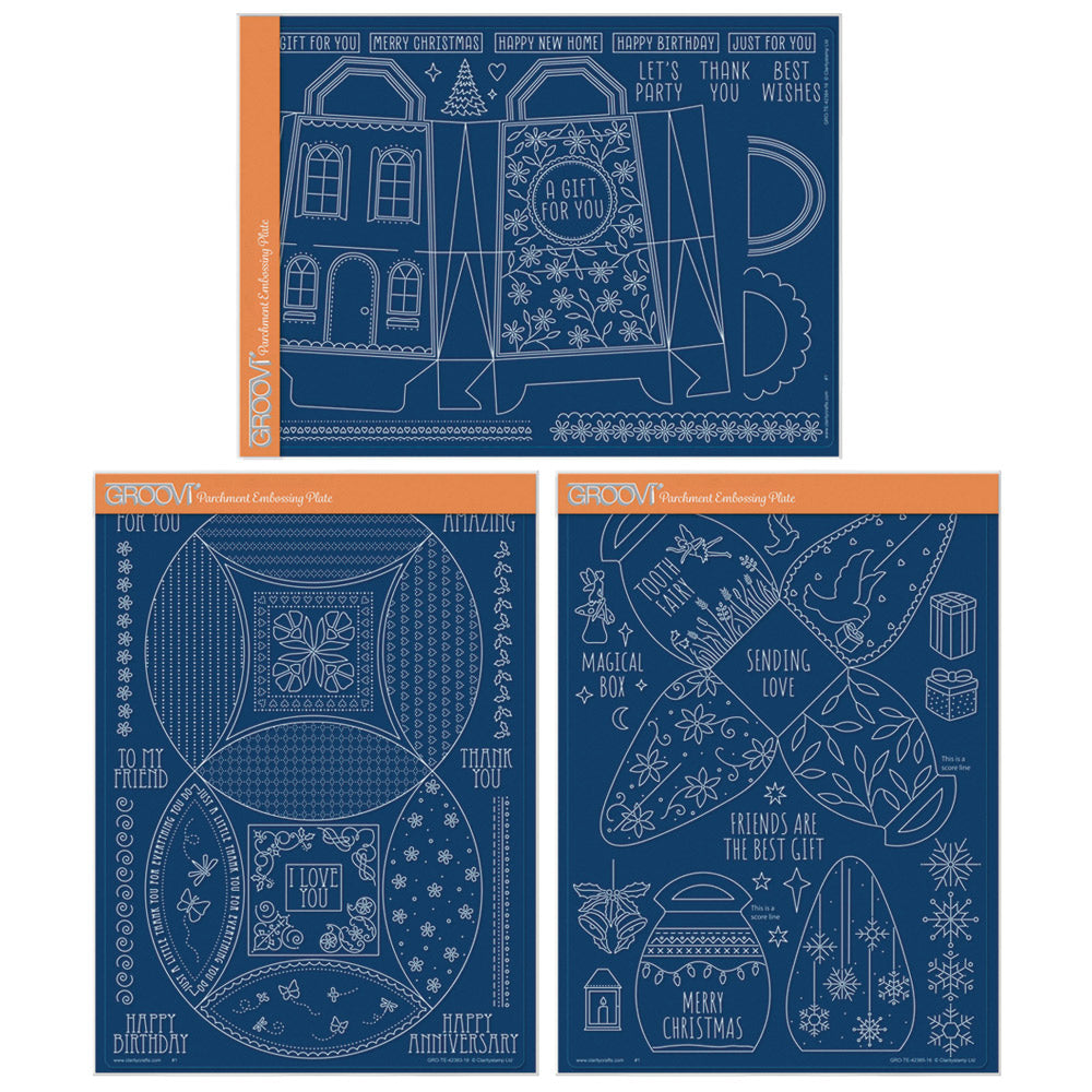 Gift Boxes & Bags A4 Groovi Tem-plate Collection