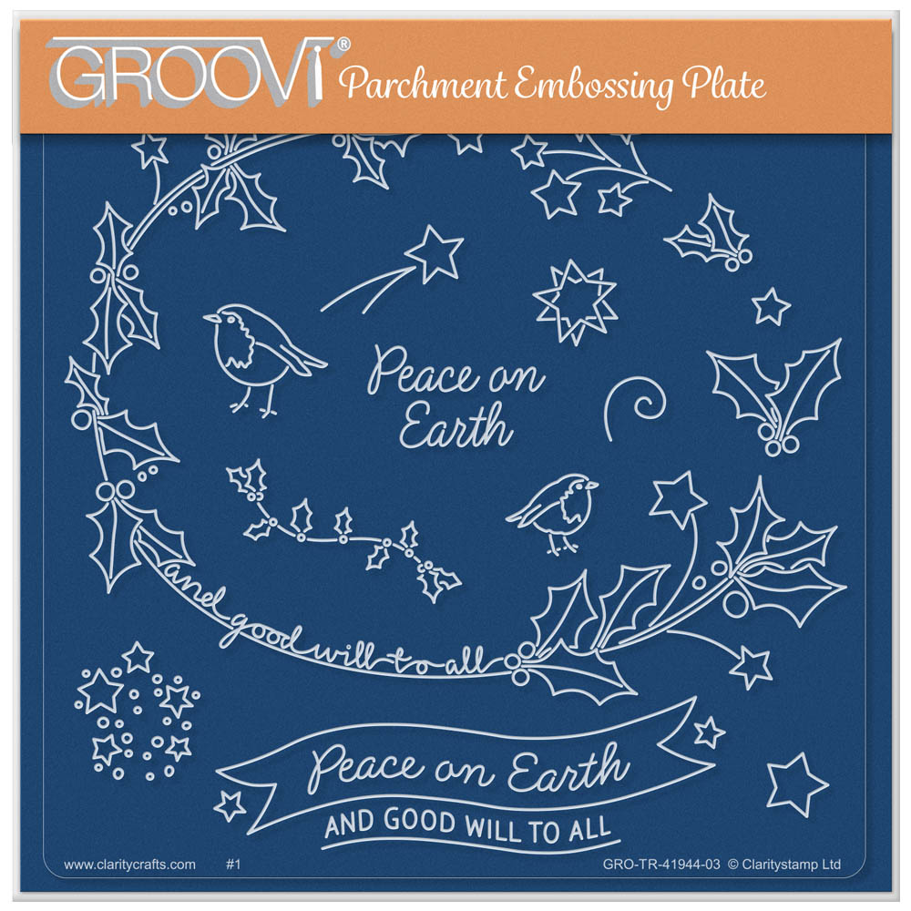 Barbara's SHAC Holly Framer A5 Square Groovi Plate