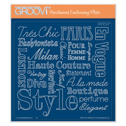 Elegant Expressions A5 Square Groovi Plate
