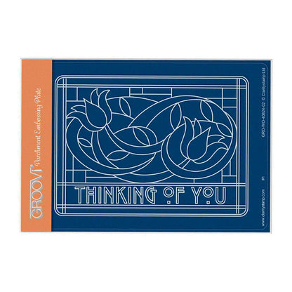 Art Nouveau Thinking of You A6 Groovi Plate