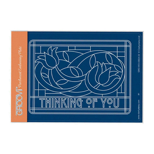 Art Nouveau Thinking of You A6 Groovi Plate