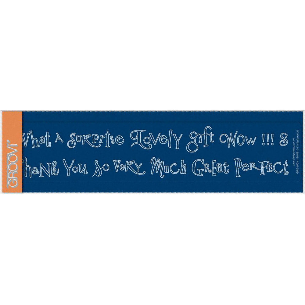 Surprise & Thank You Word Chains Groovi Border Plate
