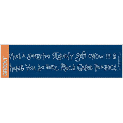 Surprise & Thank You Word Chains Groovi Border Plate