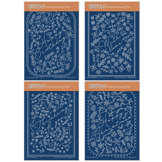 Jazz's Colour Me Patterns A6 Groovi Plate Collection