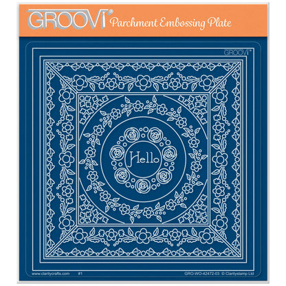 Tina's Hello Rosie Doodles All in One A5 Square Groovi Plate