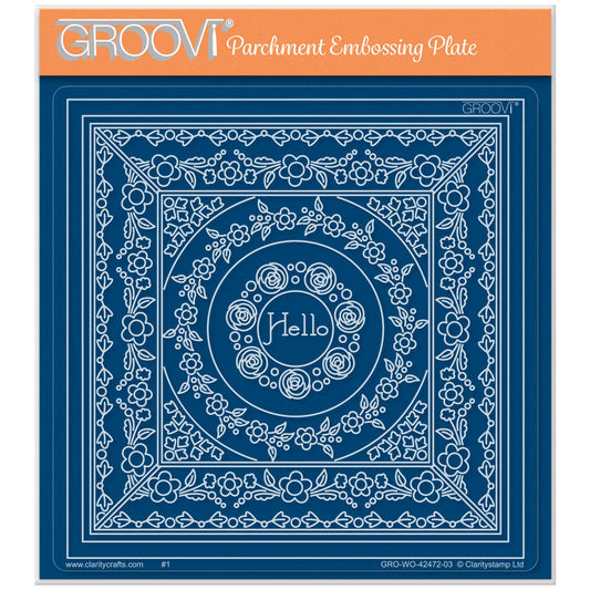 Tina's Hello Rosie Doodles All in One A5 Square Groovi Plate