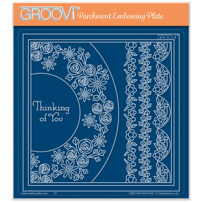 Tina's Thinking of You Rosie Doodles All in One A5 Square Groovi Plate