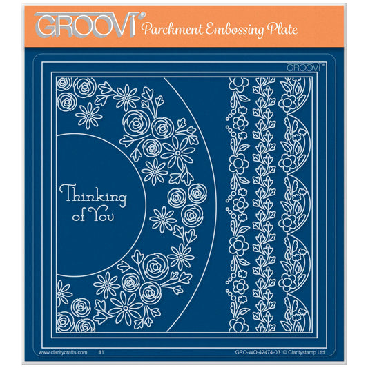 Tina's Thinking of You Rosie Doodles All in One A5 Square Groovi Plate