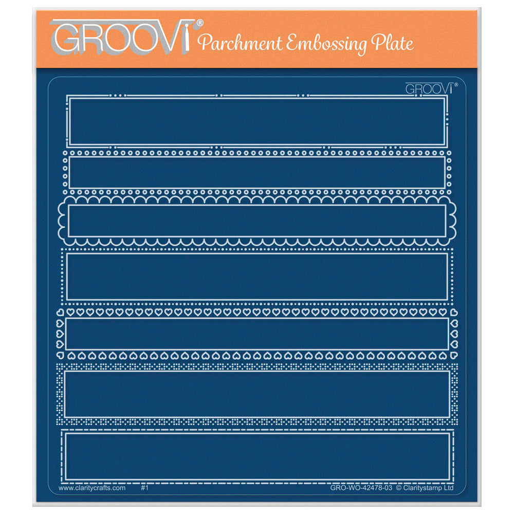 Occasion Sentiments Panels A5 Square Groovi Plate