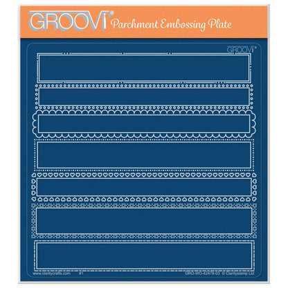 Occasion Sentiments Panels A5 Square Groovi Plate