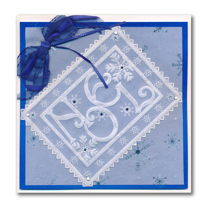 Linda's A Touch of Christmas A5 Square Groovi Plate Collection with FREE A5 Parchment Worth £10.49