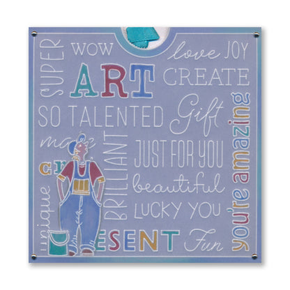 Barbara's Mr. Painter A5 Square Groovi Plate