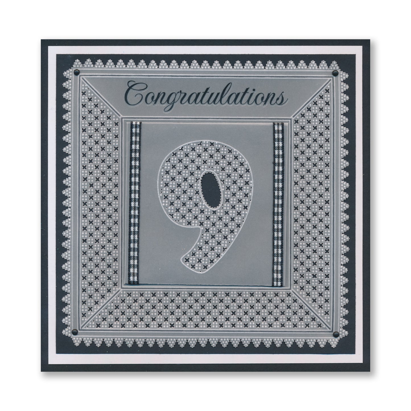 Linda's Floral Numbers A6 Square Groovi Plate Collection