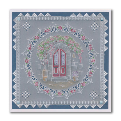 Linda's Layering Frames Set 4 - Tuscany A4 Square & A5 Square Groovi Plate Collection