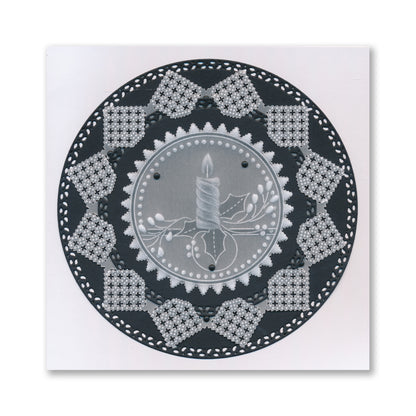 Tina's Christmas Easy Layout A5 Square Groovi Plate Collection with 8" x 8" Shenandoah Designer Parchment