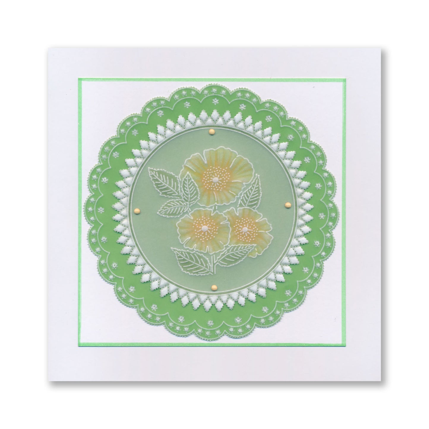 Thank You Dog Rose A6 Square Groovi Plate