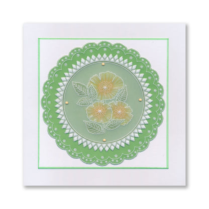 Thank You Dog Rose A6 Square Groovi Plate