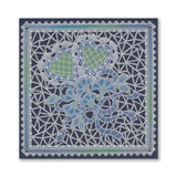 Linda's Richelieu Lace Background A5 Square Groovi Plate