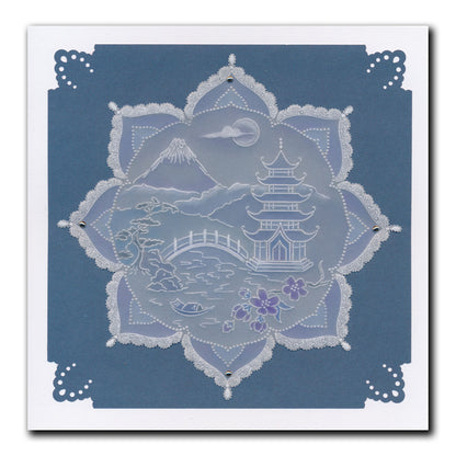 Linda's Layering Frames Set 3 - Oriental A4 Square & A5 Square Groovi Plate Collection