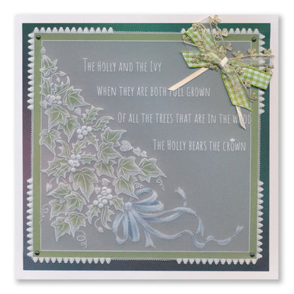 Linda's Holly & Ivy Companion A5 Square Groovi Plate
