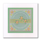 Tina's Floral Layering Parchlets A6 Square Groovi Plate Quartet