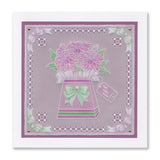 Linda's Dahlia Gift Box A5 Square Groovi Plate