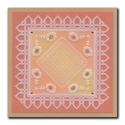 Jazz's Summer Sunflowers Frame A5 Square Groovi Plate