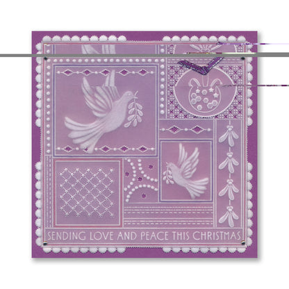 Tina's Christmas Easy Layout A5 Square Groovi Plate Collection with 8" x 8" Shenandoah Designer Parchment