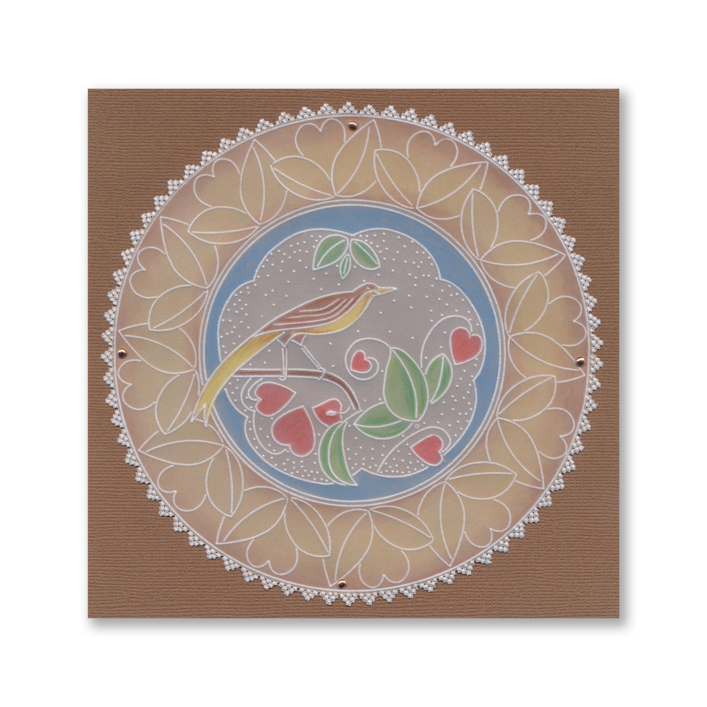 Barbara's Lovebird A5 Square Groovi Plate